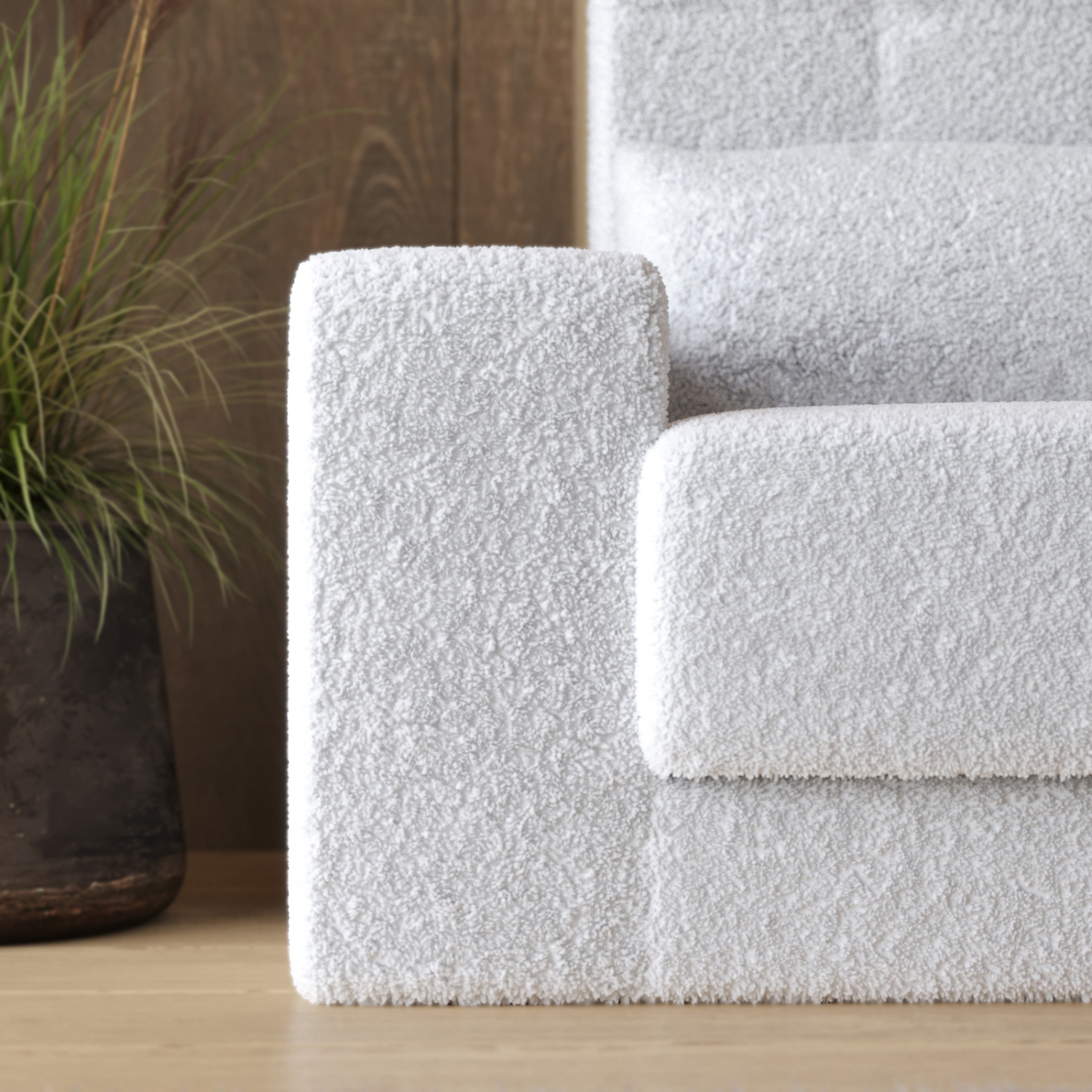 Smart hvid sofa til skabsseng - perfekt til M1 model!
