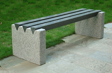 Eksklusiv Granit Bænk 150 cm - Håndlavet Design