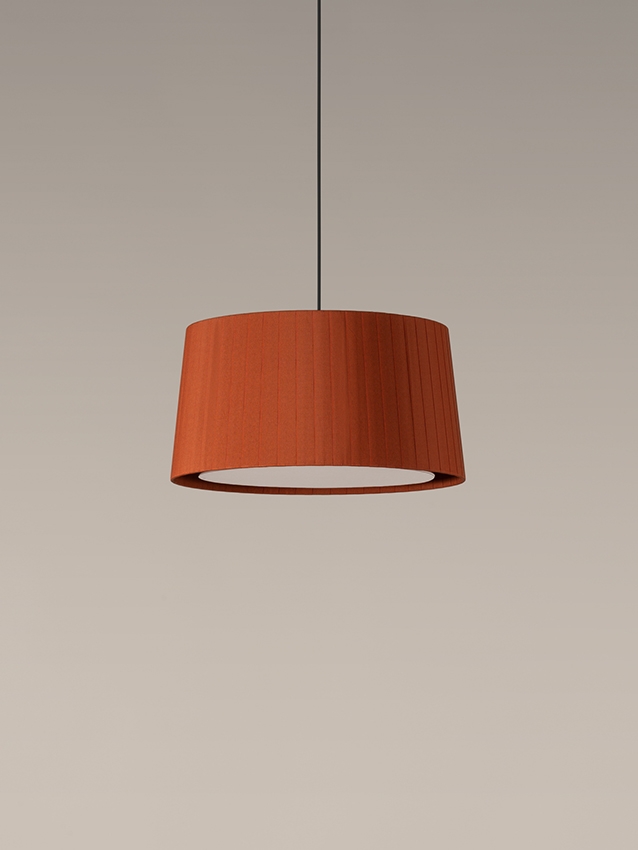GT6 Pendel Ø45 - Terracotta, Sort og Hvid Designlampe