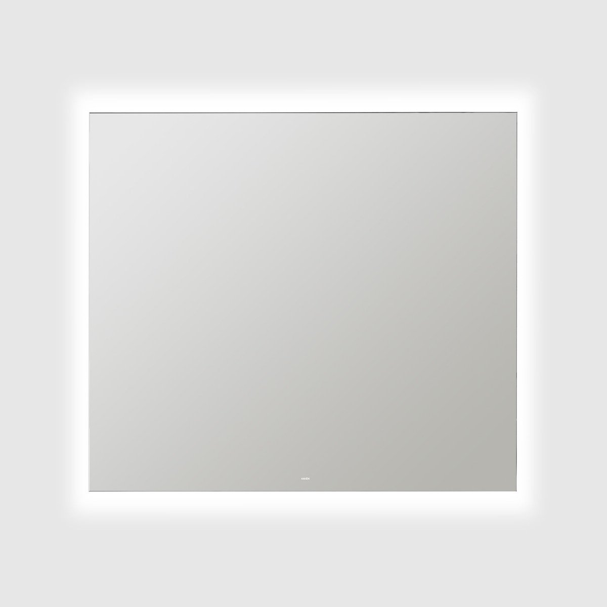 Firkantet 80x71 cm Badeværelsesspejl med Belysning