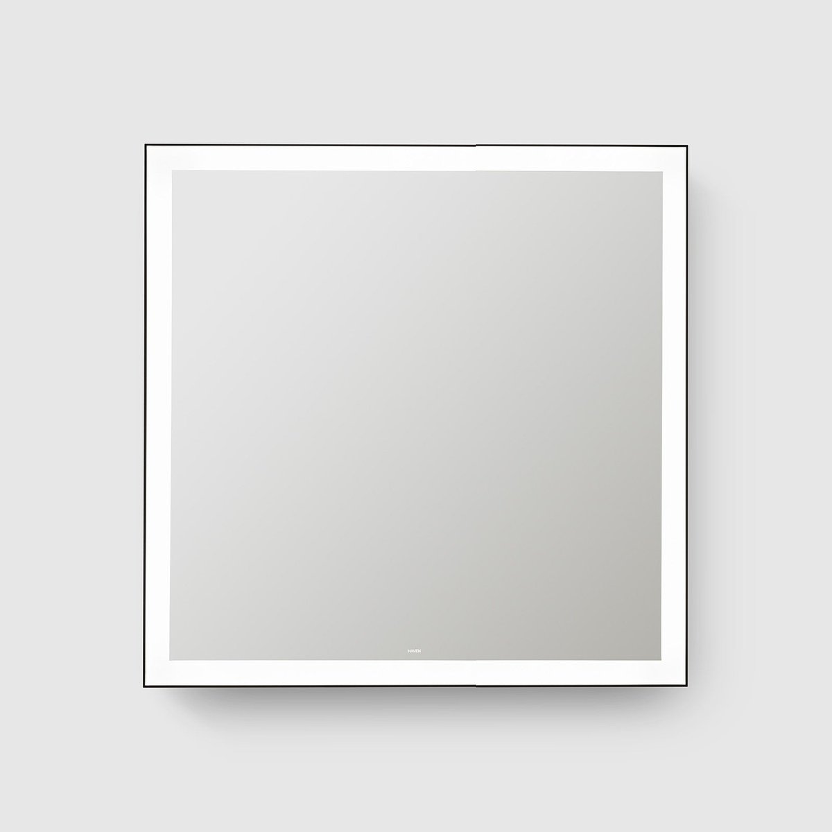 M5 Spejl 70x70cm med Belysning i Hvid - Moderne Design