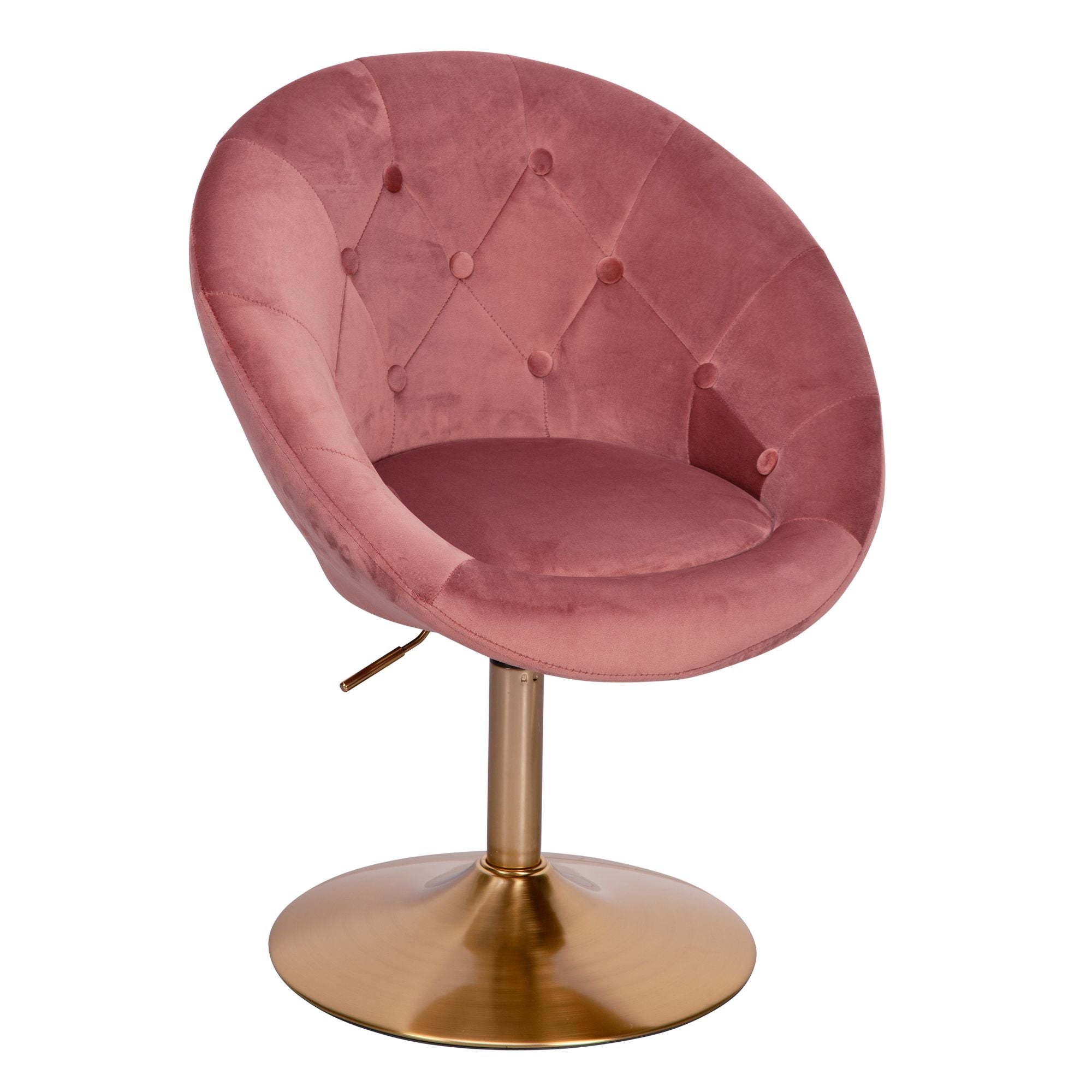 Designer Cocktail Lænestol i Pink og Guld - Udsalg!