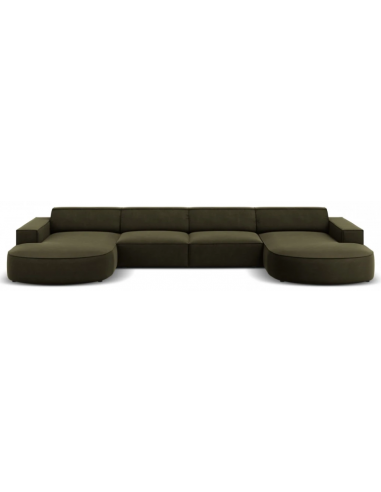 Jodie Sofa Velour B364 D166 Sort Grøn Micadoni Sneaker