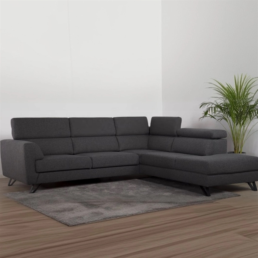 Billund Højrevendt Sofa i Grå Stof - Kvalitet og Elegance
