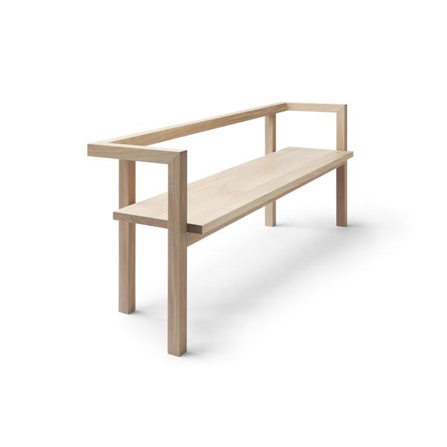 Konstruktio Bænk i Olieret Egetræ - Stilrent Design