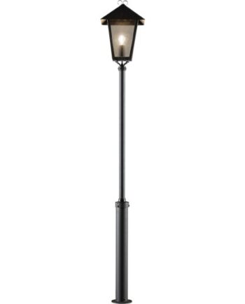 Benu Parklampe i Sort - Elegant Design fra Konstsmide