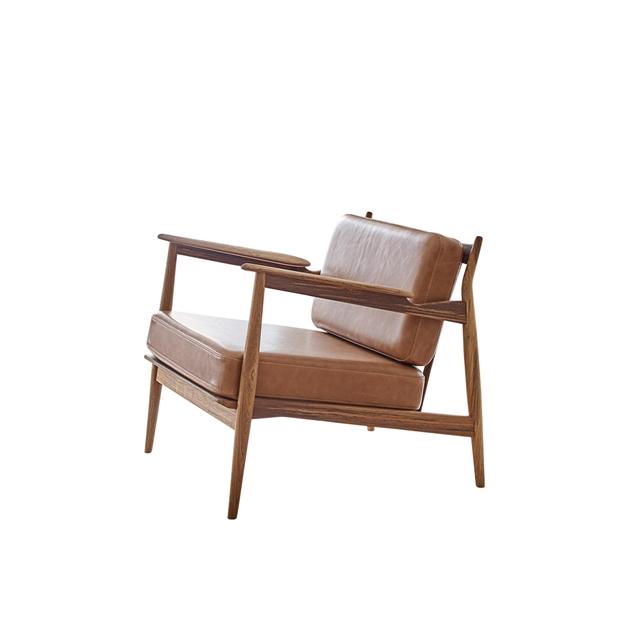 107 Lænestol i Olieret Teak - Dunes Cognac Design 1956