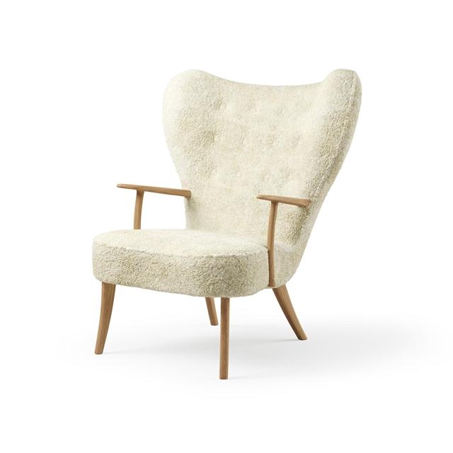 Eksklusiv Pragh Lænestol i Sheepskin - Off White
