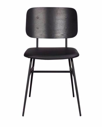Brent Spisebordsstol i Sort - Stilfuld og Moderne Design