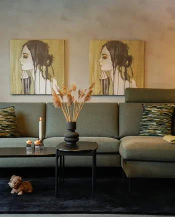 Birgitte Grøn Modul Sofa med Chaiselong - Komfort & Stil