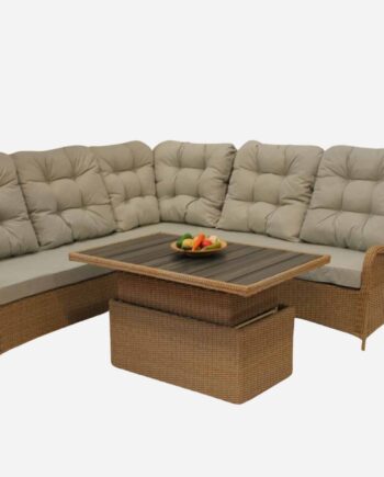 Hjørnesofasæt med Quick Dry - Perfekt til haven!