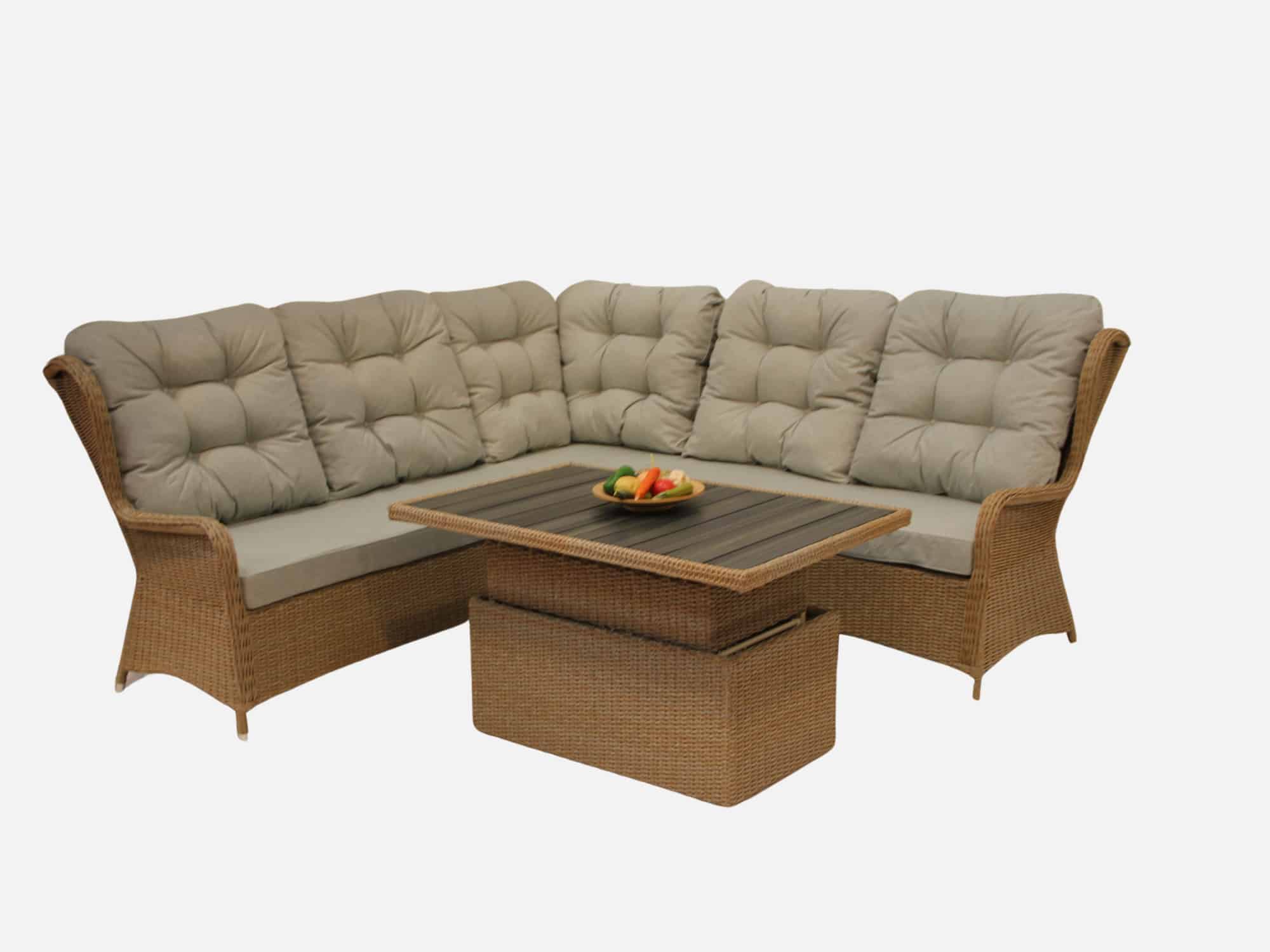 Hjørnesofasæt med Quick Dry - Perfekt til haven!