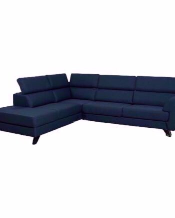 Billund Venstrevendt Sofa i Blå Stof - Kvalitet til God Pris