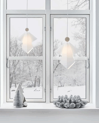 Angel Gabriel Hvid Lys Pendel - Julens Lys i Dit Hjem