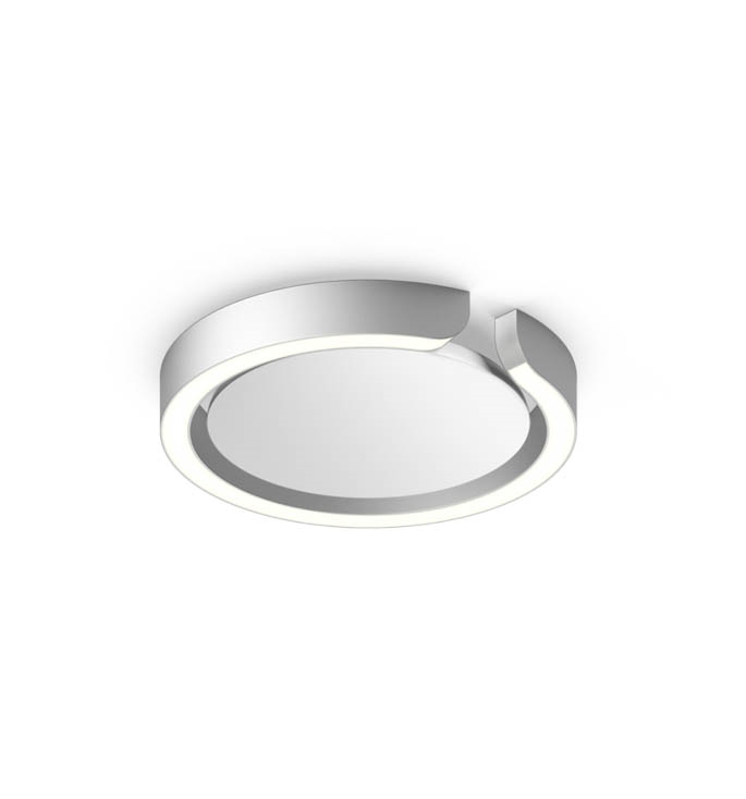 Mito Soffitto Bred Væg Loftlampe Air Mat Sølv Occhio Sneaker