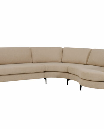 Doha  Hjørnesofa Med Rund Chaiselong Udstillingsmodel Sofadk Sneaker