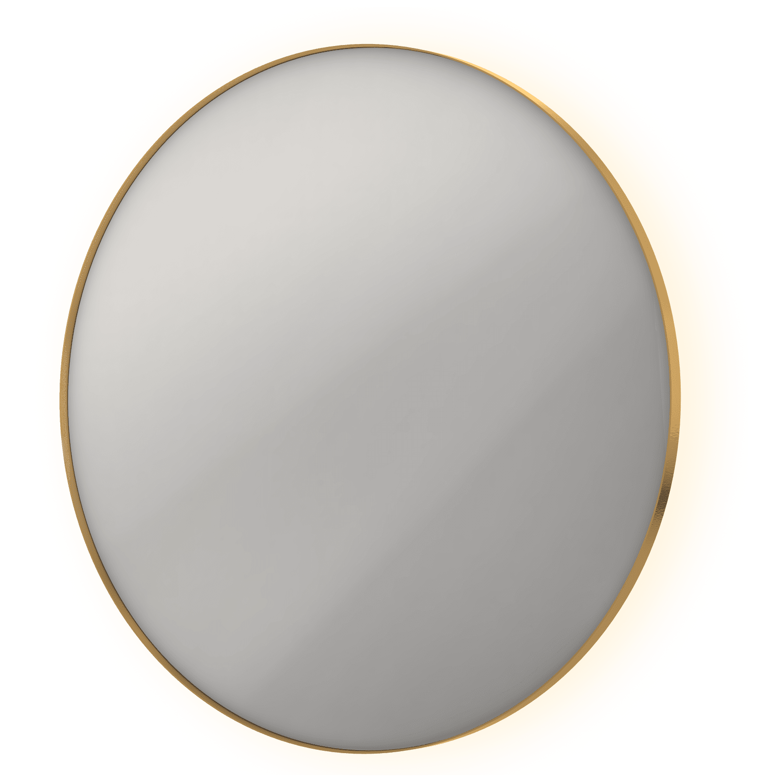 Sp17 Rundt Spejl Ramme Med Indirekte Led Belysning 120x4x120 Børstet Mat Guld Bad&design Sneaker