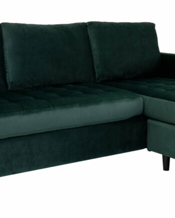 Milano Lounge Sofa Mørkegrøn Velour  Sneaker