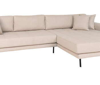 Riviera Lounge Sofa Beige Højrevendt Længde 290  Sneaker