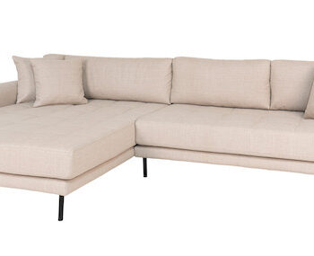 Riviera Lounge Sofa Beige Venstre Vendt Længde 290  Sneaker