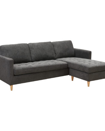 Milano Lounge Sofa Mørkegråt Stof  Sneaker