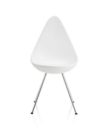 3110 Dråben Stol Hvid Krom Ben Skarp Pris Fritz Hansen Sneaker