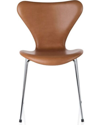 3107 Stol Fuldpolstret Udst Model Wild Valnød Læder Fritz Hansen Sneaker