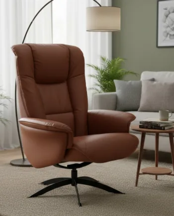 3255 Cognac Lænestol Cognac Hjort Knudsen Sneaker