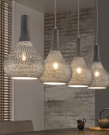 8141 Loftlampe Patineret Gråt Jern Lamper  Sneaker