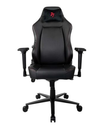 Primo Stol Polyuretan Læder Metalramme Sort Rød Arozzi Sneaker