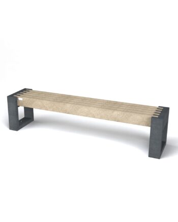 Bænk Canvas 180 Uden Ryglæn Sort Ural Black   Govaplast Sneaker