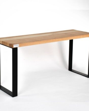 Bænk Egetræ Med Sorte Stålben 99x33x48 Ferrolignum Sneaker