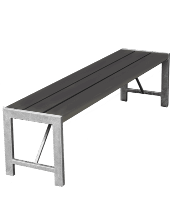 Bænk Model 180 Nonwood Antracit Galv Stel Hortus Sneaker