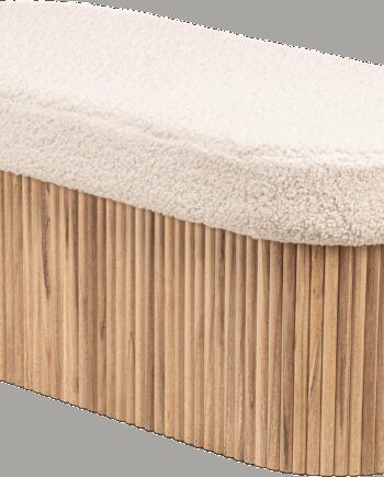 Bænk Nordlys Furniture Baotsu Hvid Boucl Til Entr 89x40x44  Sneaker