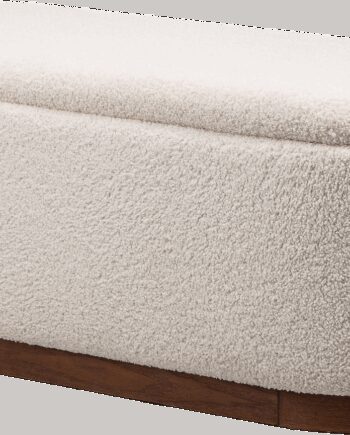 Bænk Nordlys Furniture Lima Hvid Boucl 10040 Skammel Til Entr Soveværelse Kontor  Sneaker