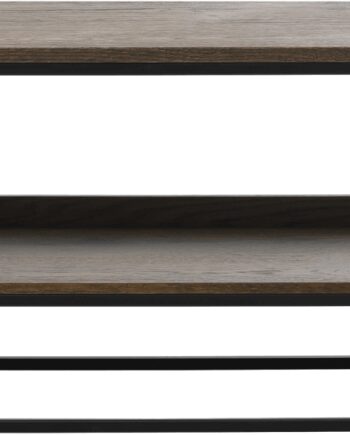 Bænk   Rivoli Entrbænk Med Opbevaring Hvid Egetræ Smoked 12035 Nordique Design Sneaker