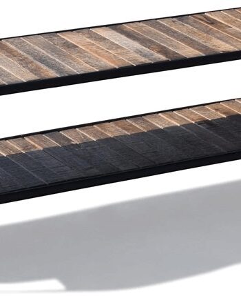 Bænk   Christiania Raw Mangotræ Med Sort Jernramme 140x40x45 Obuzi Sneaker