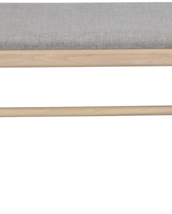 Entrbænk   Milford H46b80d40 Hvidvasket Egetræ Med Grå Polstring Rowico Sneaker