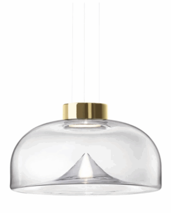 Aella Pendel Fra   Transparent Blank Guld Leucos Sneaker