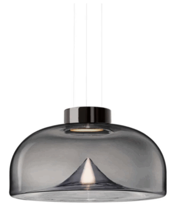 Aella Pendel Fra   Smoke Grey Gun Metal Leucos Sneaker