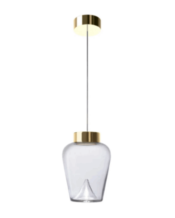 Aella Thin Pendel Fra   Guld Transparent Leucos Sneaker