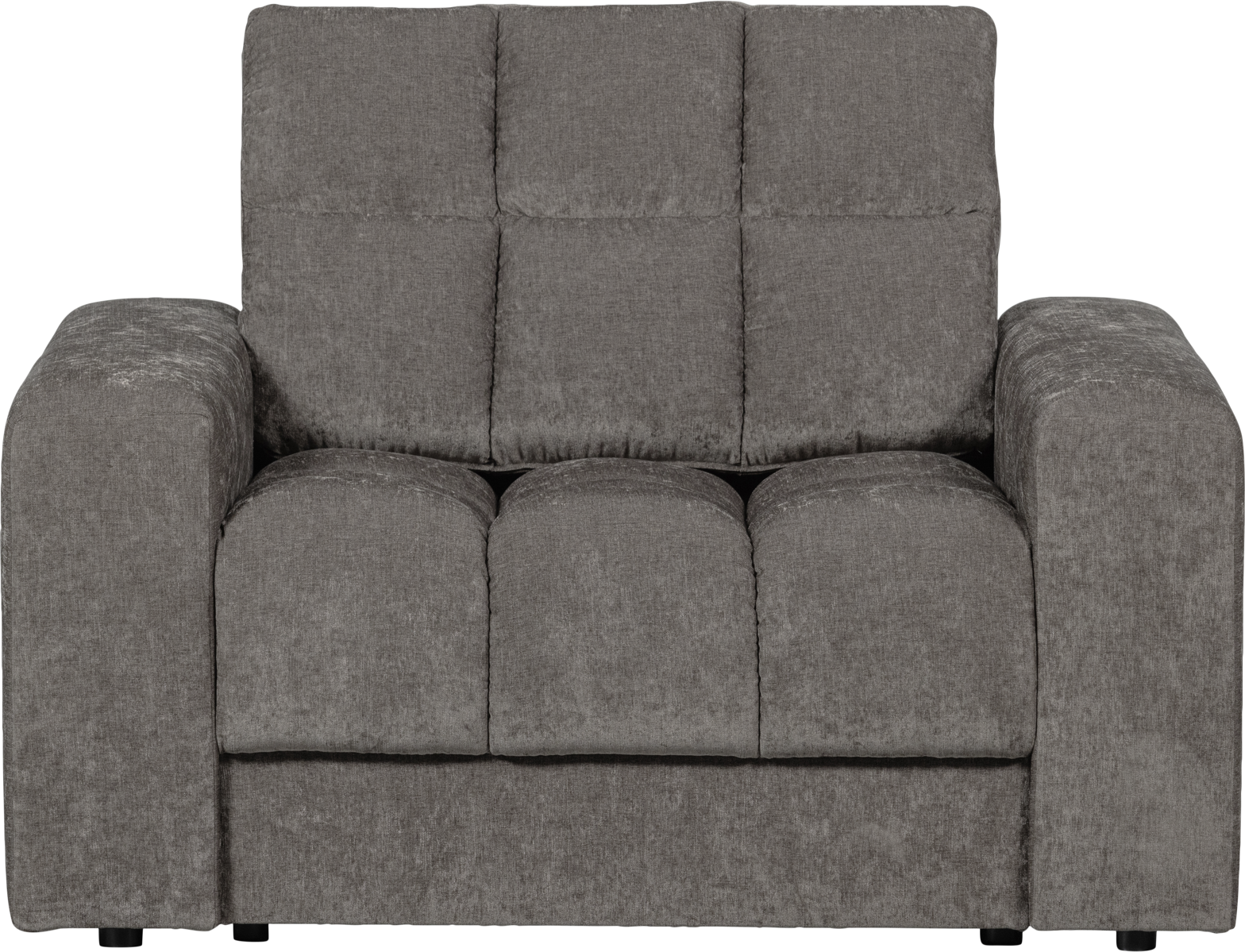 Lænestol Second Date Gråt Polyesterstof Komfortdesign Woood Sneaker