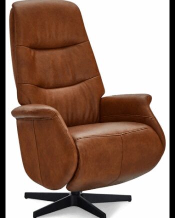 Alta Lænestol Med Vippefunktion Læder H114 Sort Brun  Sneaker