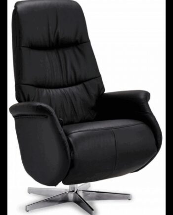Alta Lænestol Med Vippefunktion Pvc Læder H114 Krom Sort  Sneaker