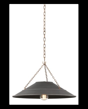 Arcane Loftlampe Stål ø58 E27 Patineret Messing Antik Grafitgrå Hudson Valley Sneaker