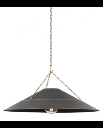 Arcane Loftlampe Stål ø85 E27 Patineret Messing Antik Grafitgrå Hudson Valley Sneaker