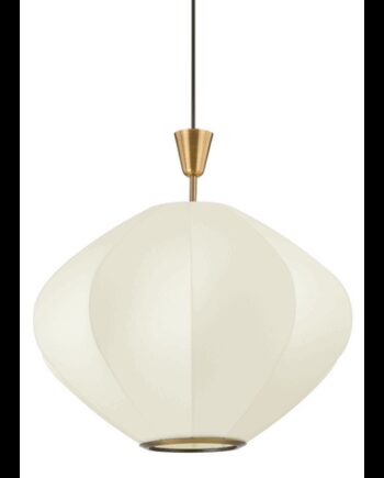 Arden Loftlampe Stål Fiber ø55 E27 Patineret Messing Creme Hudson Valley Sneaker