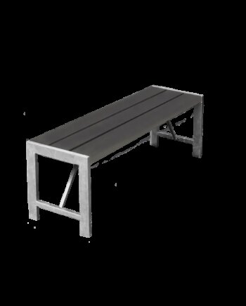 Bænk Model 123 Nonwood Antracit Galv Stel   Hortus Sneaker