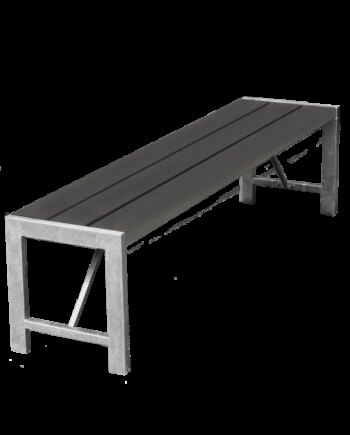 Bænk Model 180 Nonwood Antracit Galv Stel   Hortus Sneaker