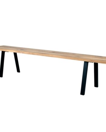 Bænk Incl Stel Hvid Olieret 200  Sneaker